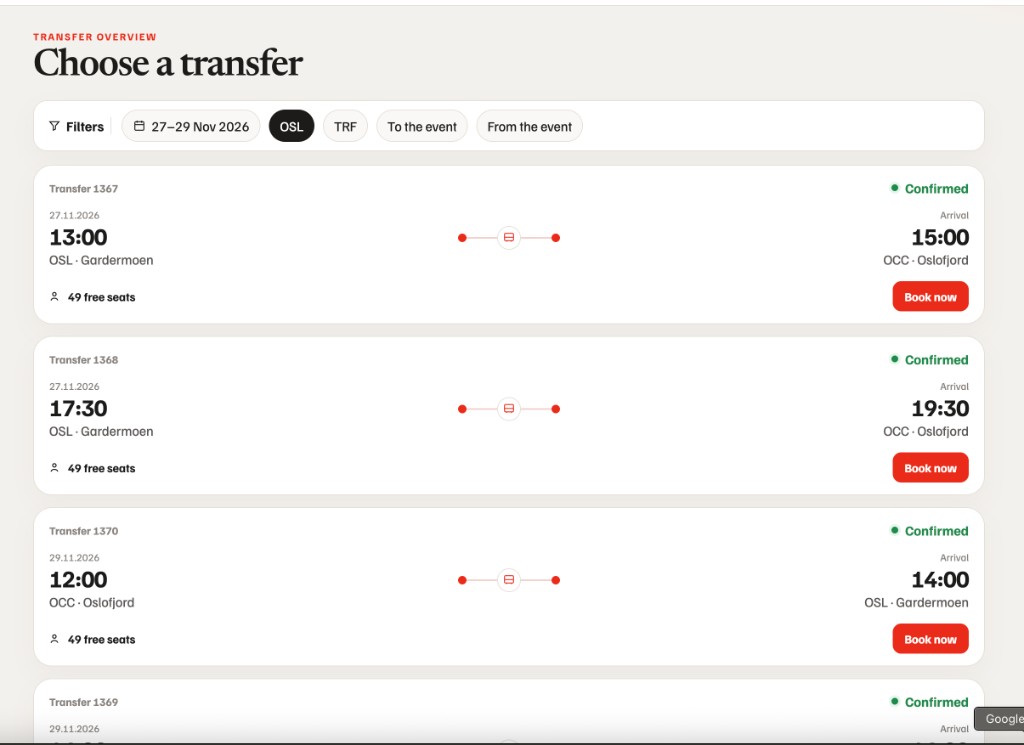A proposed transfer overview